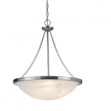  ICHAN4118BN - Alabaster 3 Light Chandelier