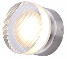  LWL297A05BN - BENNI 5.375 in. 1 Light Brushed Nickel Integrated LED Wall Light with Clear Acrylic Shade, Adjustabl