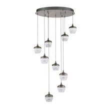  PF91-9LPA-BKS - ARIKA series 45 Watt Chrome Integrated LED 9-Light Pendant Pan