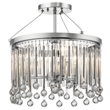 Kichler 43726CH - Piper Semi Flush 3 Light Chrome