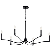  52696BK - Chandelier 6Lt