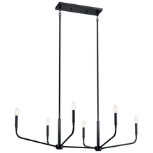  52721BK - Linear Chandelier 6Lt