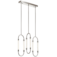  84149 - Delsey™ 3 Light Linear Pendant Cluster Polished Nickel