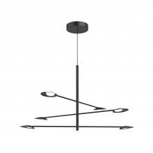  CH90136-BK-UNV - Rotaire 36-in Black LED Chandeliers