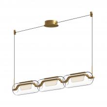 Kuzco Lighting Inc LP28543-BG - Hilo 43-in Brushed Gold LED Linear Pendant