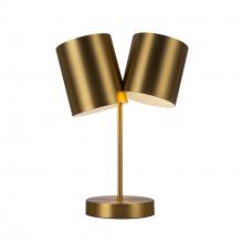 Kuzco Lighting Inc TL58814-BG - Keiko 14-in Brushed Gold 2 Lights Table Lamp