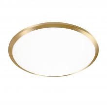  FM1515-BG - Malta 15-in Brushed Gold LED Flush Mount