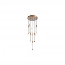  MP75113-BG - Motif 13-in Brushed Gold LED Multi Pendant