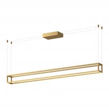  LP45560-BG-UNV - Plaza 60-in Brushed Gold LED Linear Pendant