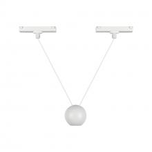  TRP27203-WH - Faria Double 3-in White Trilo Track Pendant