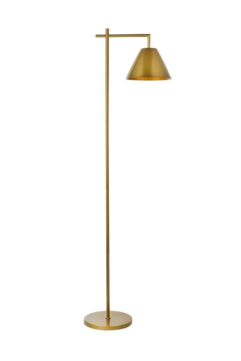 Large gold on sale floor lamp