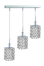  1283D-O-S-CL/SA - Mini 3 light Chrome Pendant