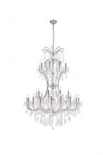  2800D46C/RC - Maria Theresa 36 Light Chrome Chandelier Clear Royal Cut Crystal