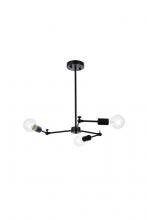  LD2340BK - Furlong 3 Lights Black Pendant