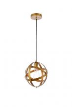  LD2341BR - Celeste 1 Light Brass Pendant