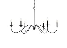 Elegant LD5056D48MB - Rohan 48 Inch Chandelier in Matte Black