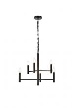  LD7060D22BK - Carmella 6 Lights Pendant in Black