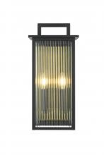  OD513W19BK - Kannon 8.5 inch Outdoor Wall Sconce in Black