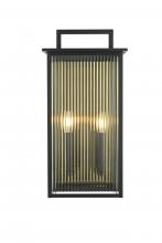  OD513W23BK - Kannon 11.5 inch Outdoor Wall Sconce in Black