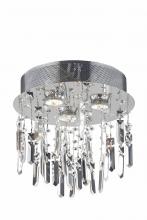  V2006F13SC/RC - Galaxy 3 Light Chrome Flush Mount Clear Royal Cut Crystal