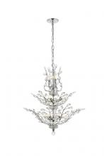  V2011D27C/RC - Orchid 13 Light Chrome Chandelier Clear Royal Cut Crystal