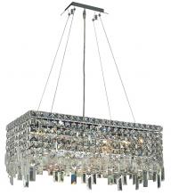  V2035D24C/RC - MaxIme 6 Light Chrome Chandelier Clear Royal Cut Crystal