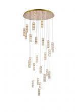  3500D42G - Polaris 42 Inch LED Chandelier in Gold