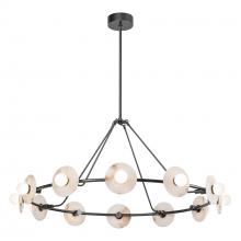  CH346046UBAR-UNV - Dahlia 46-in Urban Bronze/Alabaster LED Chandeliers