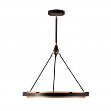  PD302732CBGS-UNV-010 - Duo 32-in Classic Black/Gold Shimmer LED Pendant