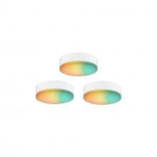  SM-UPK3 - Smart RGB-CCT LED Under Cabinet 3 Pack Puck Light Set